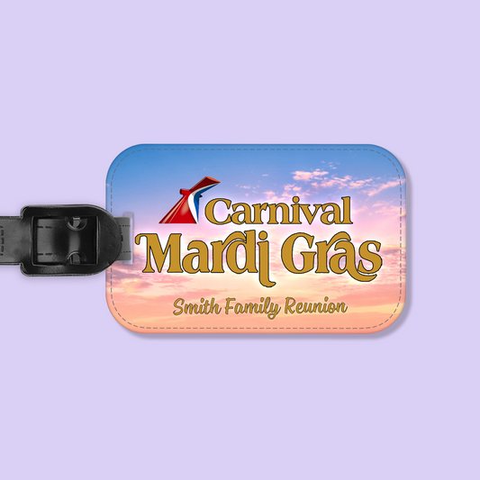 Carnival Cruise Line Personalized Luggage Tag - Two Crafty Gays