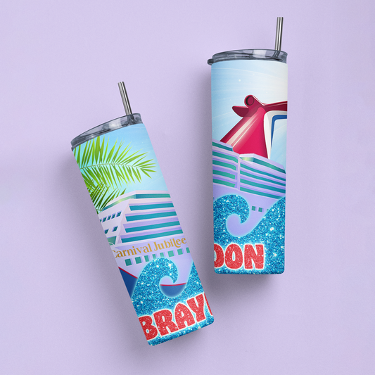 Carnival Cruise Personalized Tumbler - Two Crafty Gays