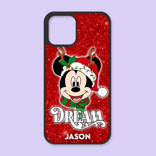 Disney Cruise Christmas Personalized iPhone Case - Mickey - Two Crafty Gays