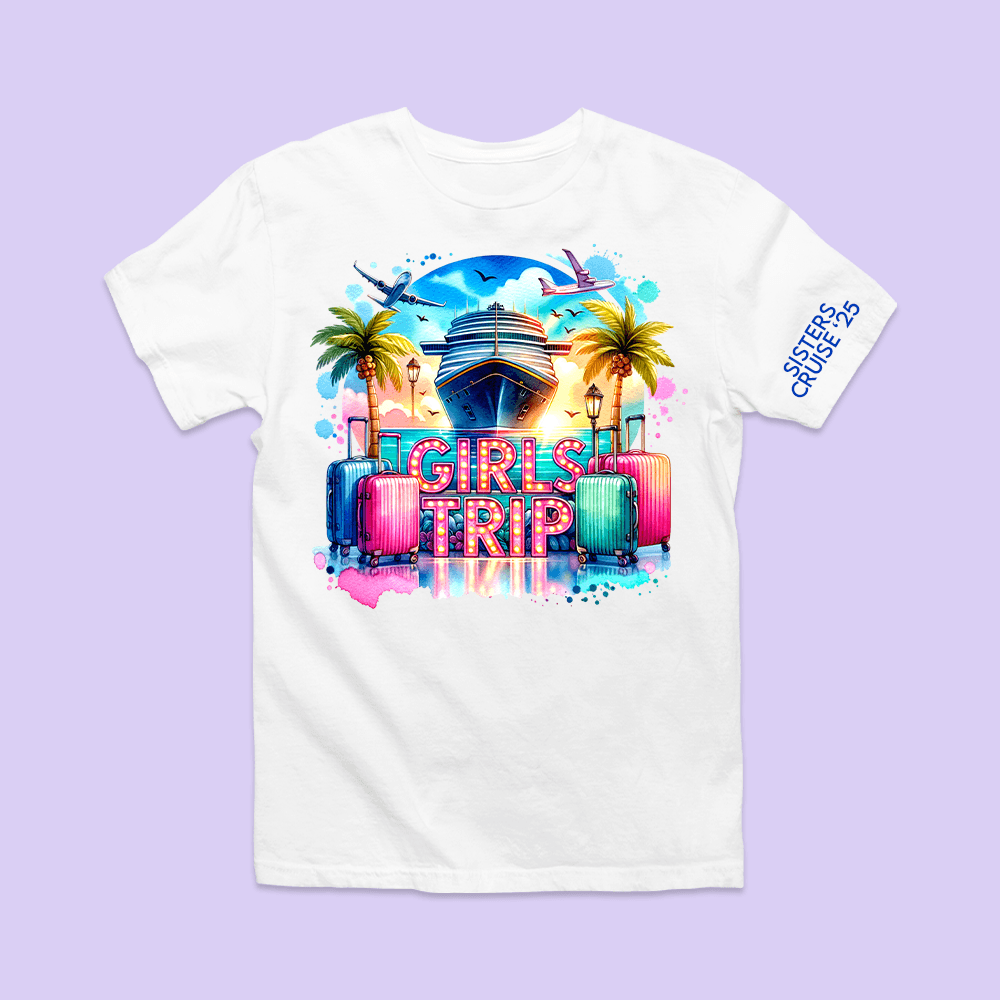 Personalized Girls Trip Cruise Shirt - Two Crafty Gays