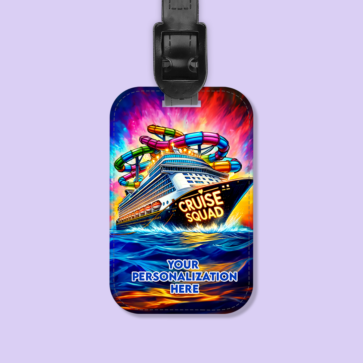 Personalized Cruise Luggage Tag - Cruise Squad - Two Crafty Gays