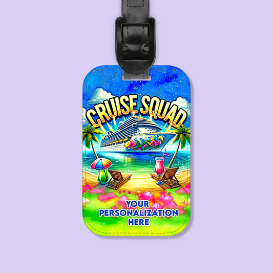 Cruise Squad Personalized Luggage Tag - Two Crafty Gays