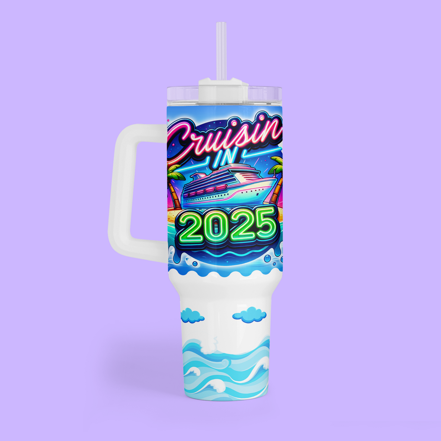 Cruise 40 oz Quencher Tumbler - Cruisin in 2025 - Two Crafty Gays