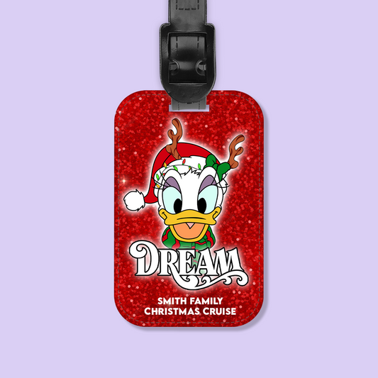 Disney Cruise Line Personalized Christmas Luggage Tag - Two Crafty Gays