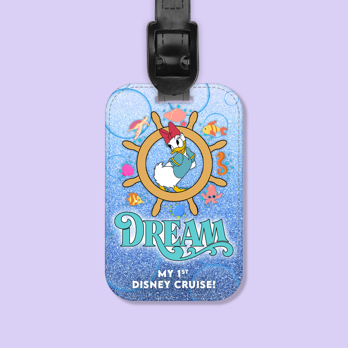 Disney Cruise Line Personalized Luggage Tag - Mickey & Friends - Two Crafty Gays