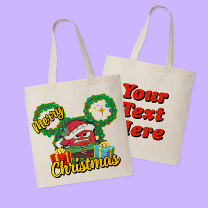 Disney Personalized Christmas Tote Bag - Inside Out - Two Crafty Gays