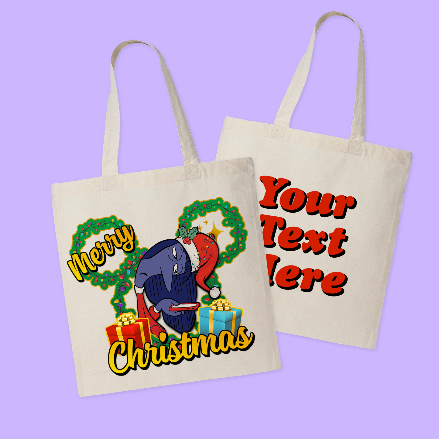 Disney Personalized Christmas Tote Bag - Inside Out - Two Crafty Gays