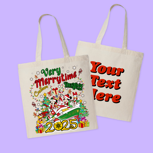 Disney Cruise Line Personalized Tote Bag - Very Merrytime - Two Crafty Gays