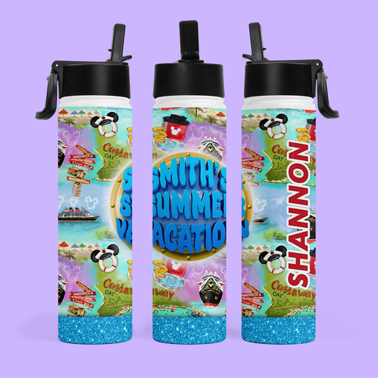 Disney Cruise Personalized Water Bottle - Two Crafty Gays
