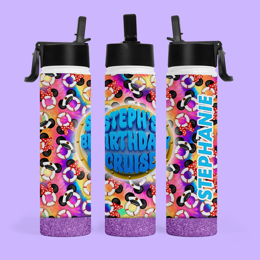 Disney Cruise Personalized Water Bottle - Two Crafty Gays