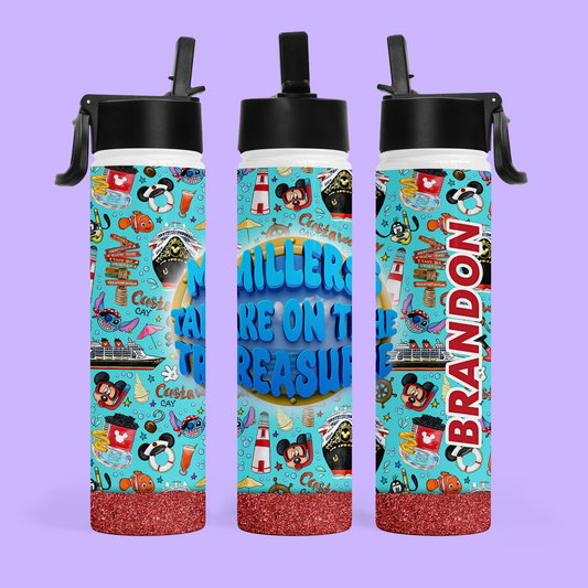 Disney Cruise Personalized Water Bottle - Two Crafty Gays