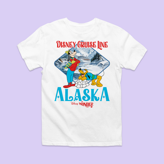 Disney Cruise Alaska Personalized Shirt - Goofy & Pluto - Two Crafty Gays