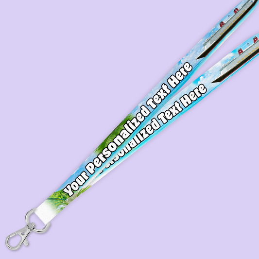 Personalized Cruise Lanyard - Tropical - Two Crafty Gays