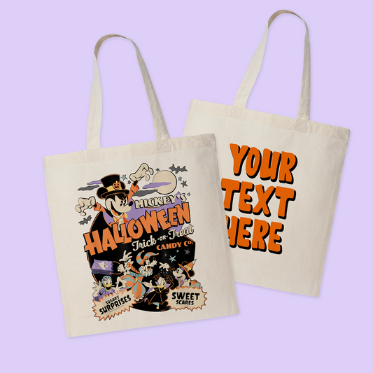 Disney Personalized Halloween Tote Bag - Two Crafty Gays