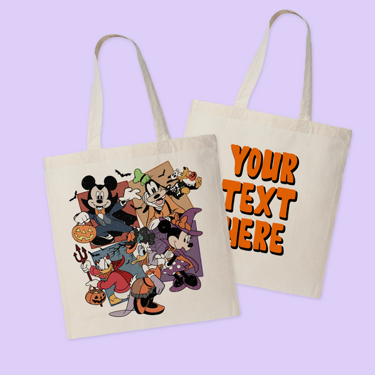 Disney Personalized Halloween Tote Bag - Two Crafty Gays