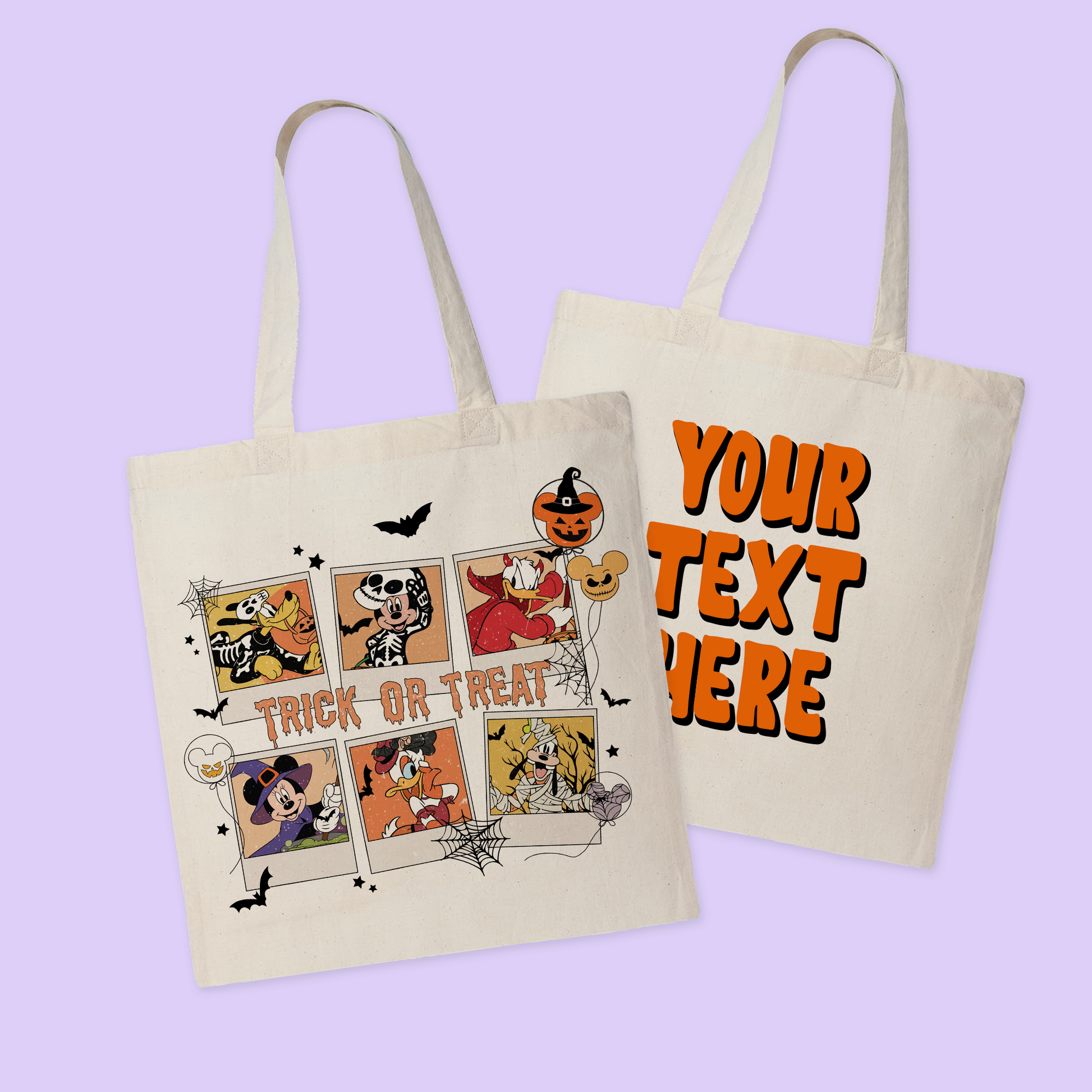 Disney Personalized Halloween Tote Bag - Two Crafty Gays