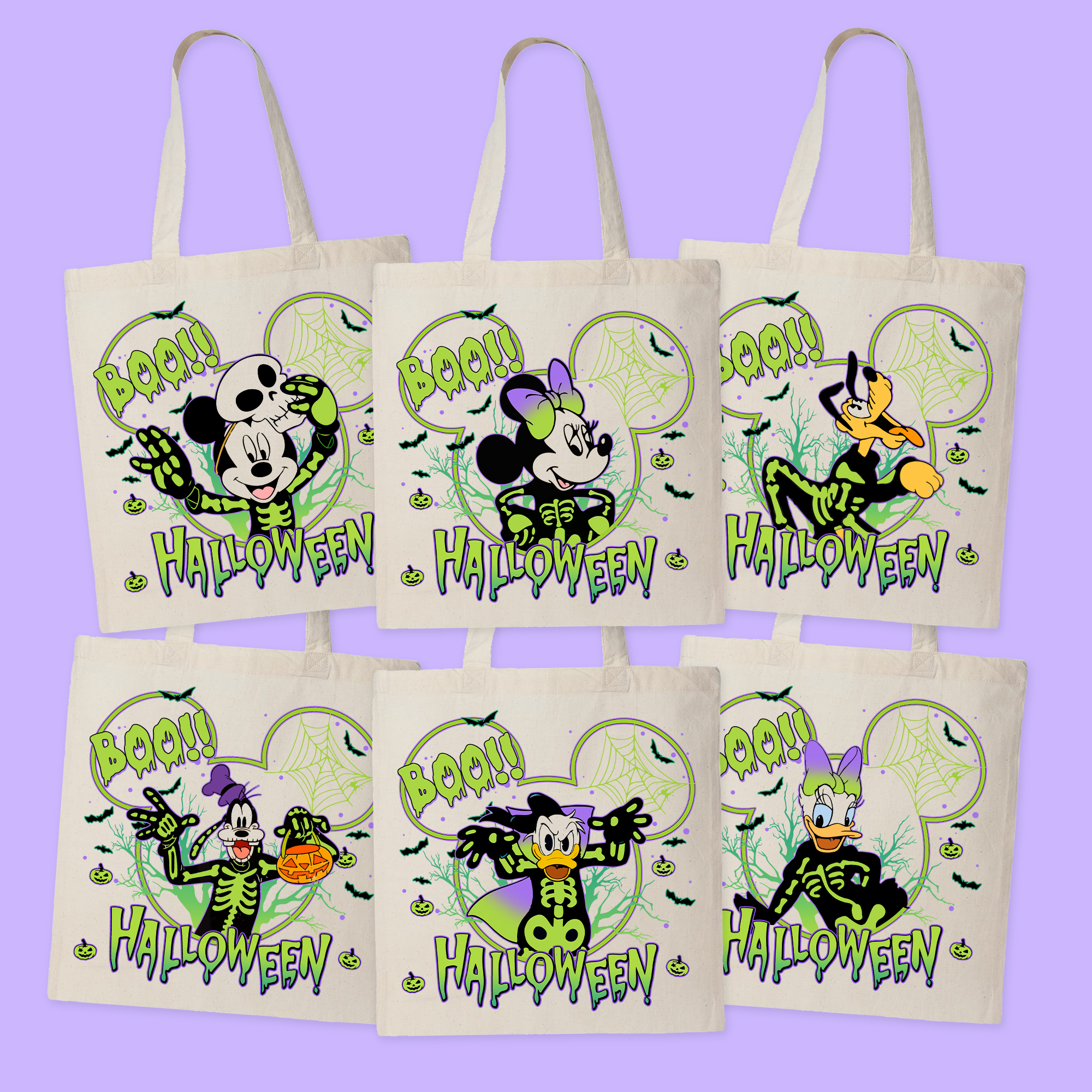 Disney Personalized Halloween Tote Bag - Two Crafty Gays