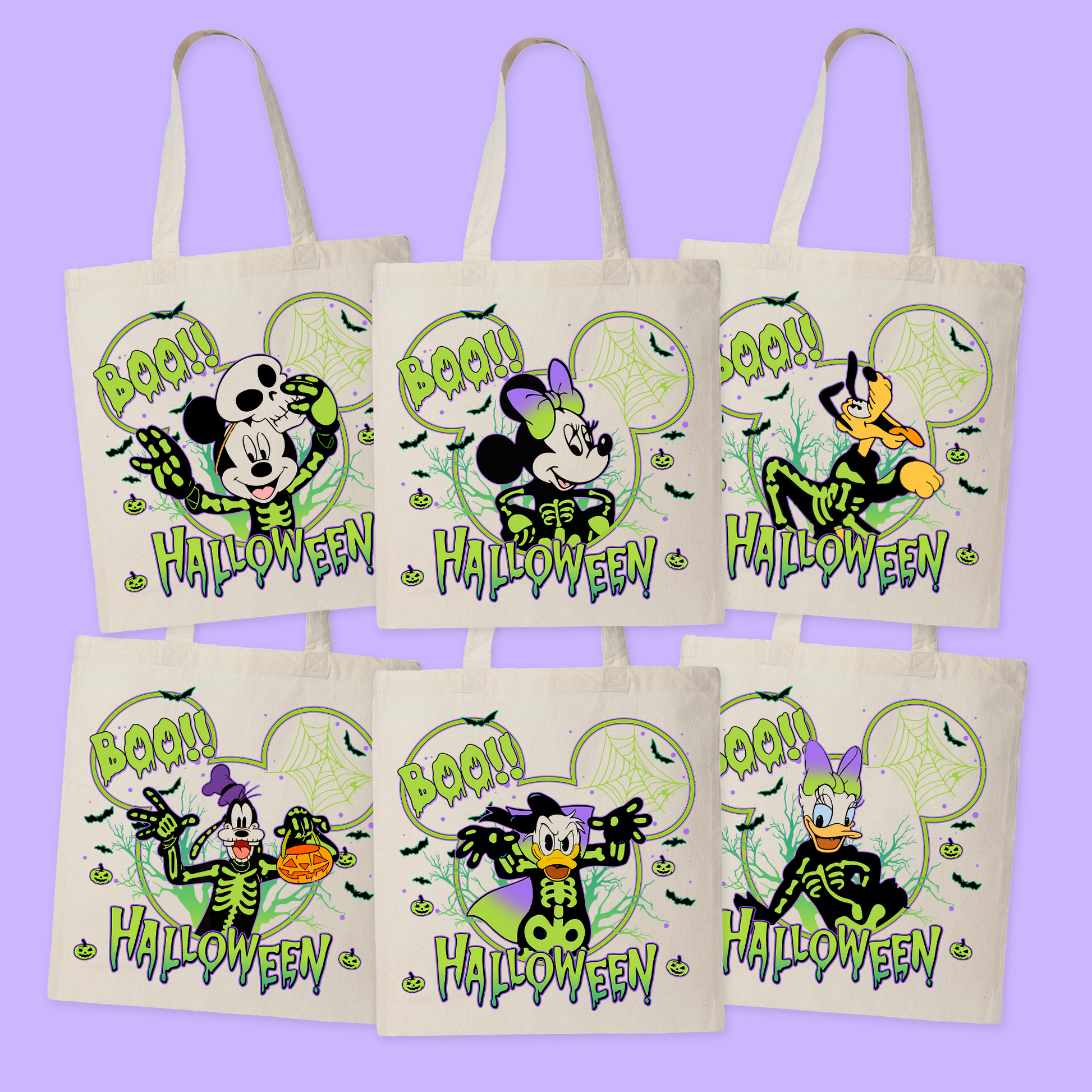 Disney Personalized Halloween Tote Bag - Two Crafty Gays