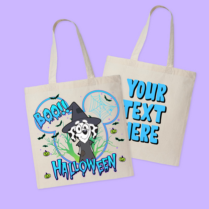 Bluey Personalized Halloween Tote Bag - Two Crafty Gays