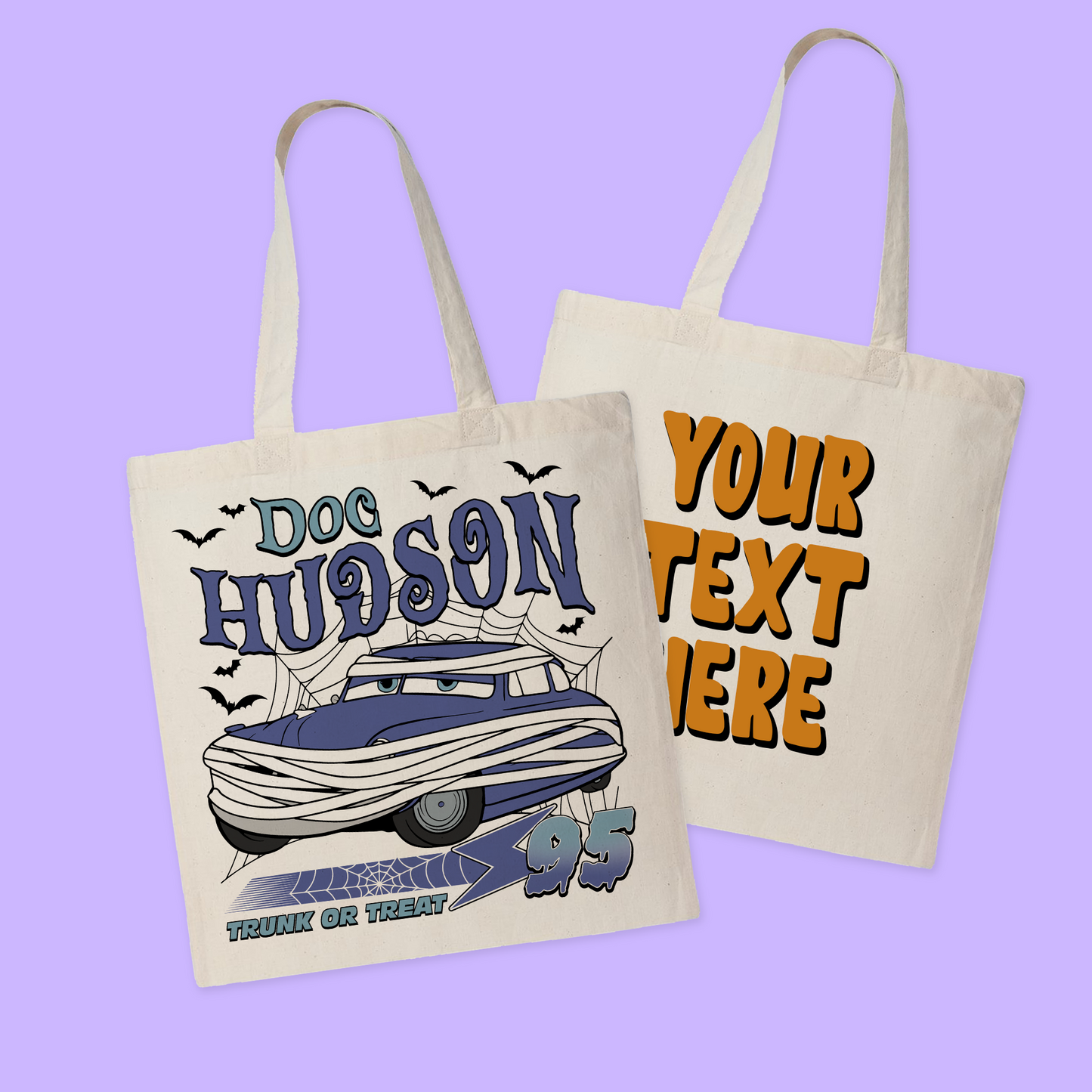 Disney Personalized Halloween Tote Bag - Cars - Two Crafty Gays