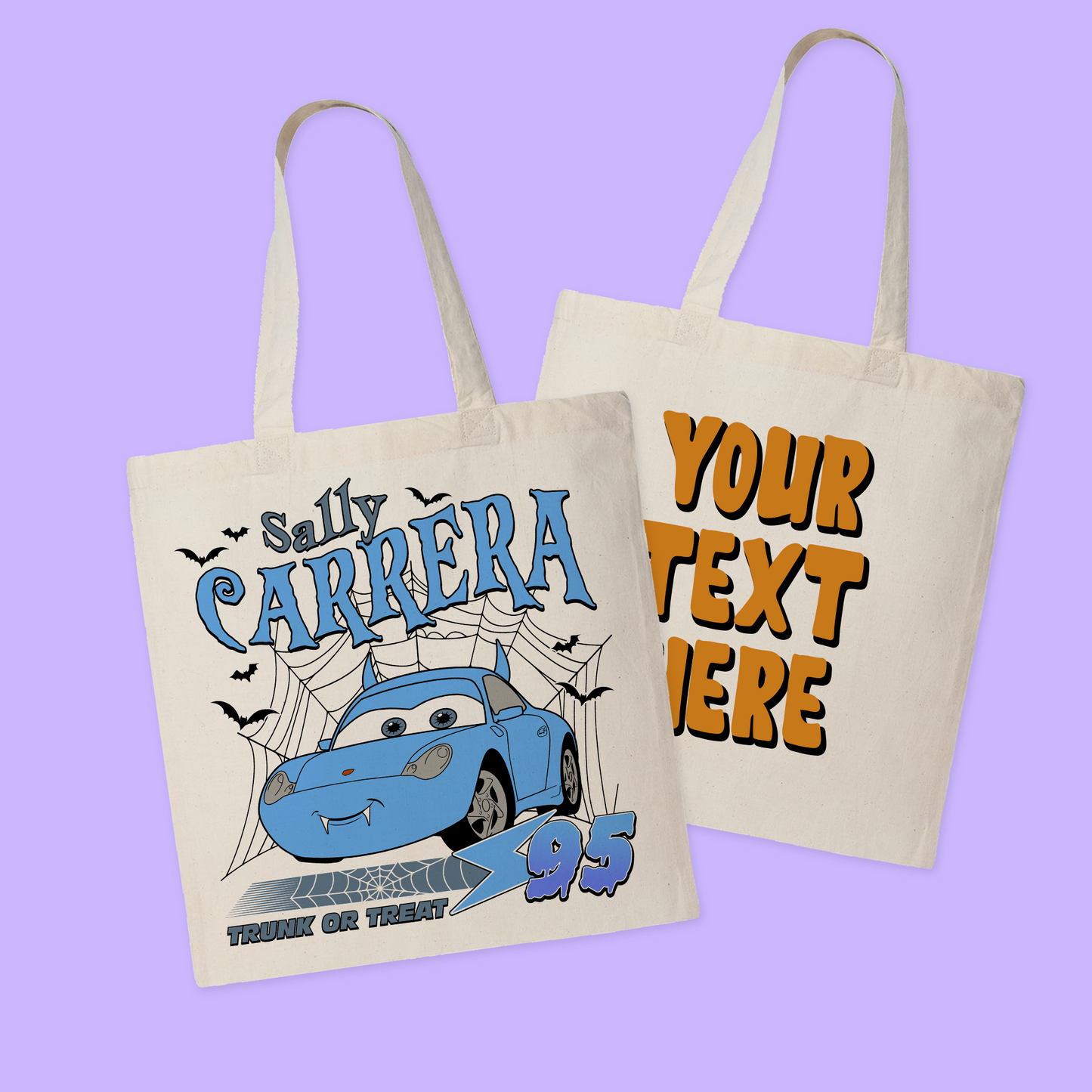 Disney Personalized Halloween Tote Bag - Cars - Two Crafty Gays
