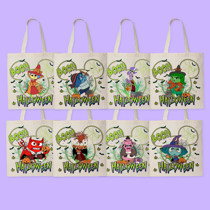 Disney Personalized Halloween Tote Bag - Inside Out - Two Crafty Gays