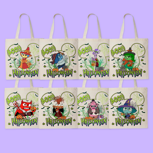 Disney Personalized Halloween Tote Bag - Inside Out - Two Crafty Gays