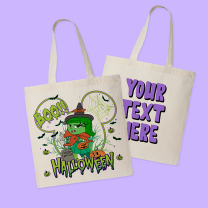 Disney Personalized Halloween Tote Bag - Inside Out - Two Crafty Gays