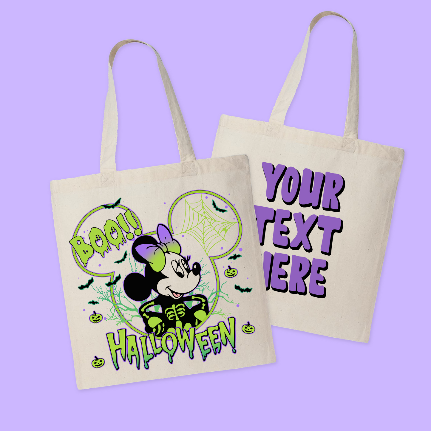 Disney Personalized Halloween Tote Bag - Two Crafty Gays