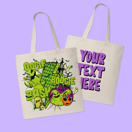 Disney Personalized Halloween Tote Bag - Oogie Boogie Bash - Two Crafty Gays
