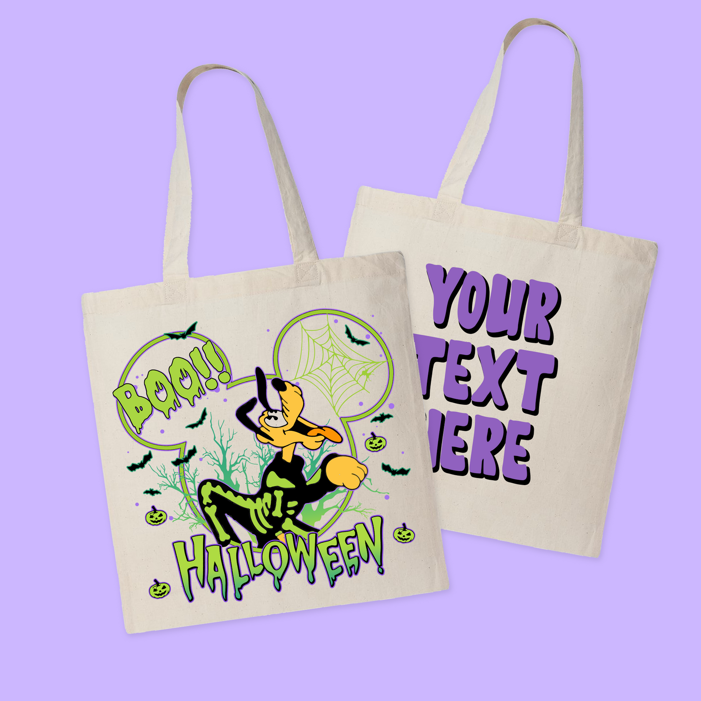 Disney Personalized Halloween Tote Bag - Two Crafty Gays