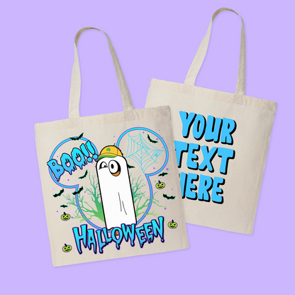 Bluey Personalized Halloween Tote Bag - Two Crafty Gays