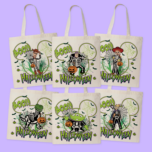 Disney Personalized Halloween Tote Bag - Toy Story - Two Crafty Gays