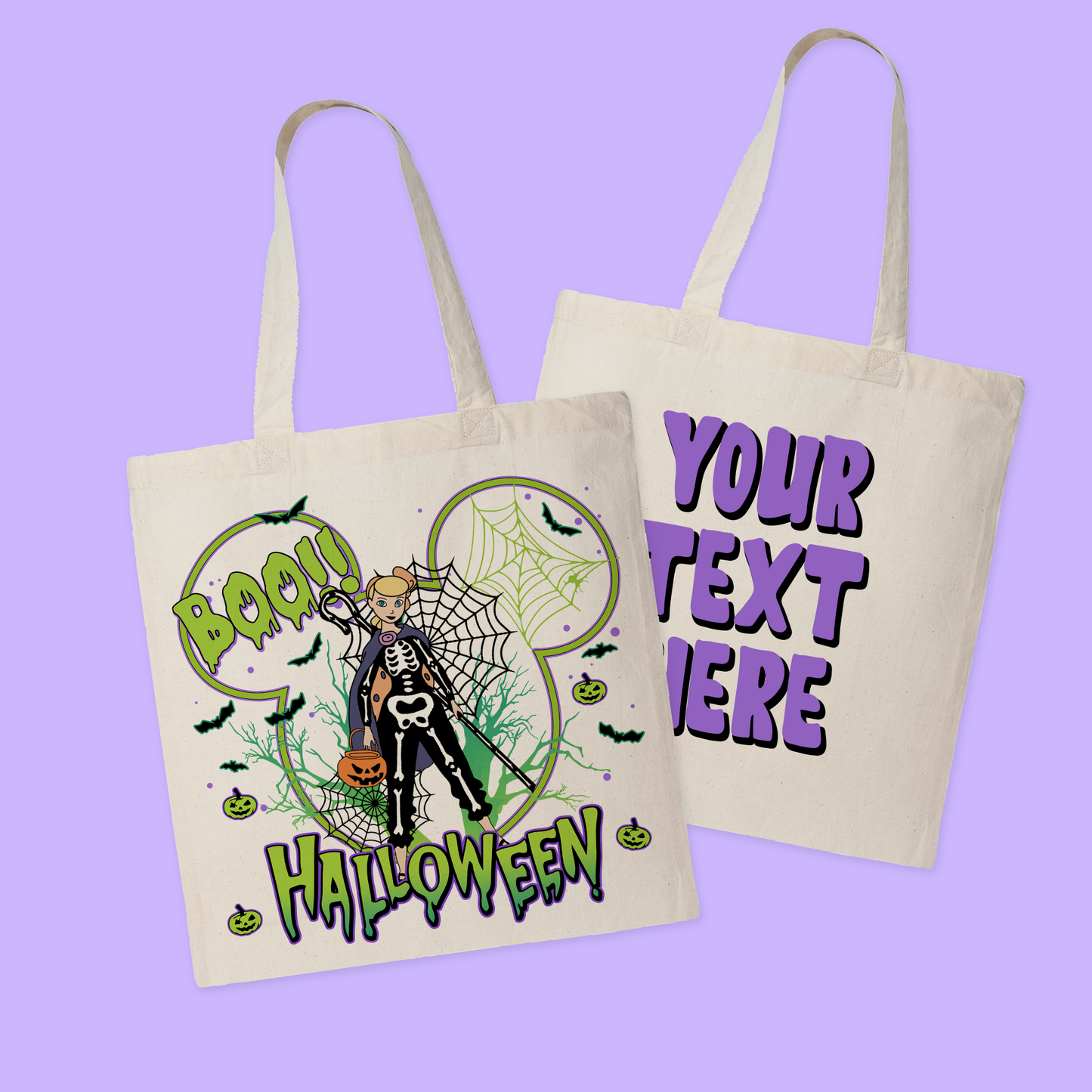 Disney Personalized Halloween Tote Bag - Toy Story - Two Crafty Gays