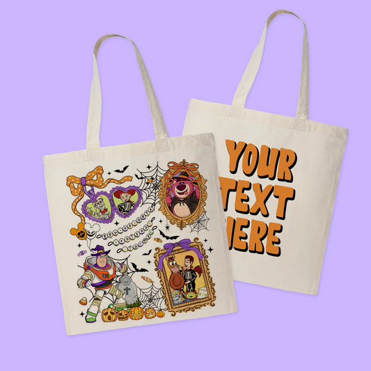 Disney Personalized Halloween Tote Bag - Toy Story - Two Crafty Gays