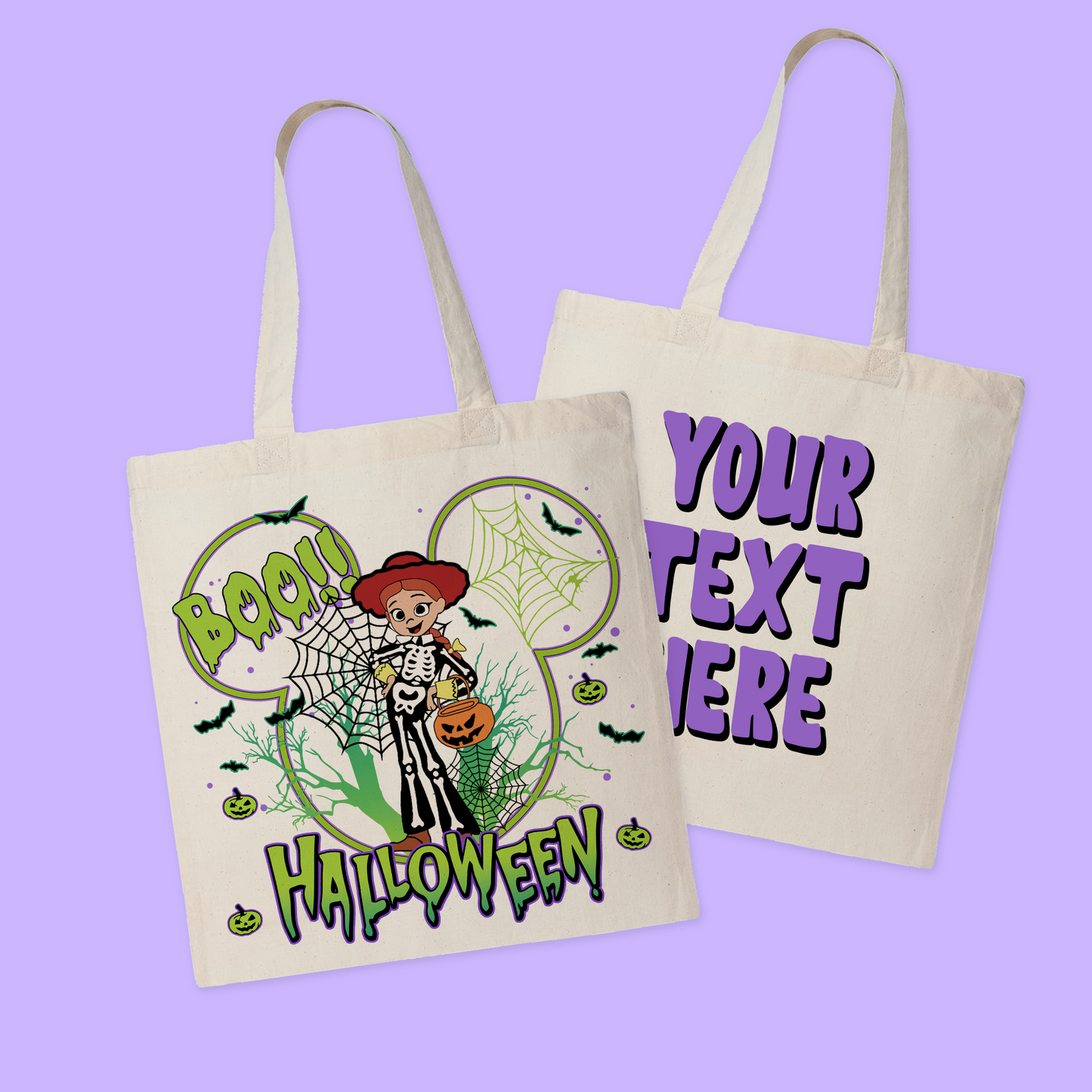 Disney Personalized Halloween Tote Bag - Toy Story - Two Crafty Gays
