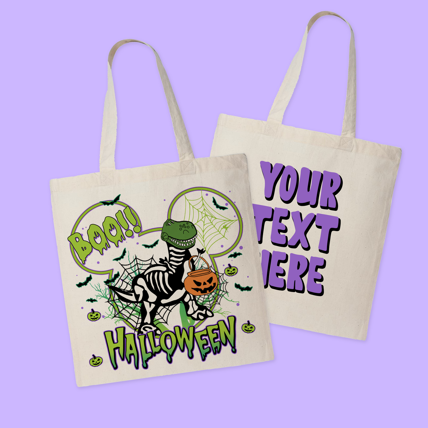 Disney Personalized Halloween Tote Bag - Toy Story - Two Crafty Gays