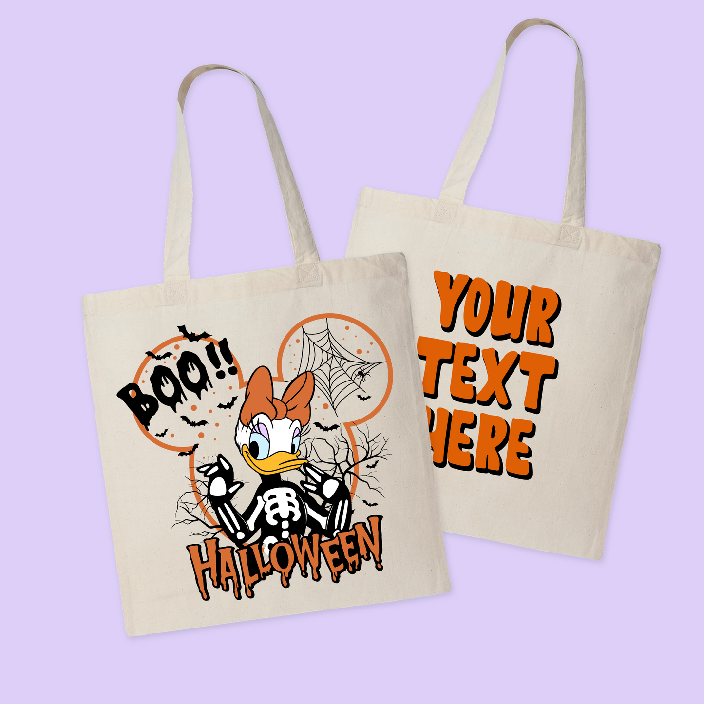 Disney Personalized Halloween Tote Bag - Two Crafty Gays