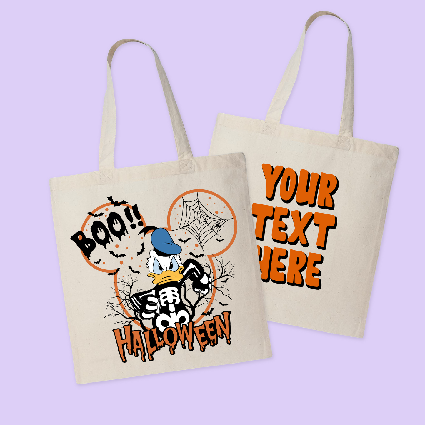 Disney Personalized Halloween Tote Bag - Two Crafty Gays