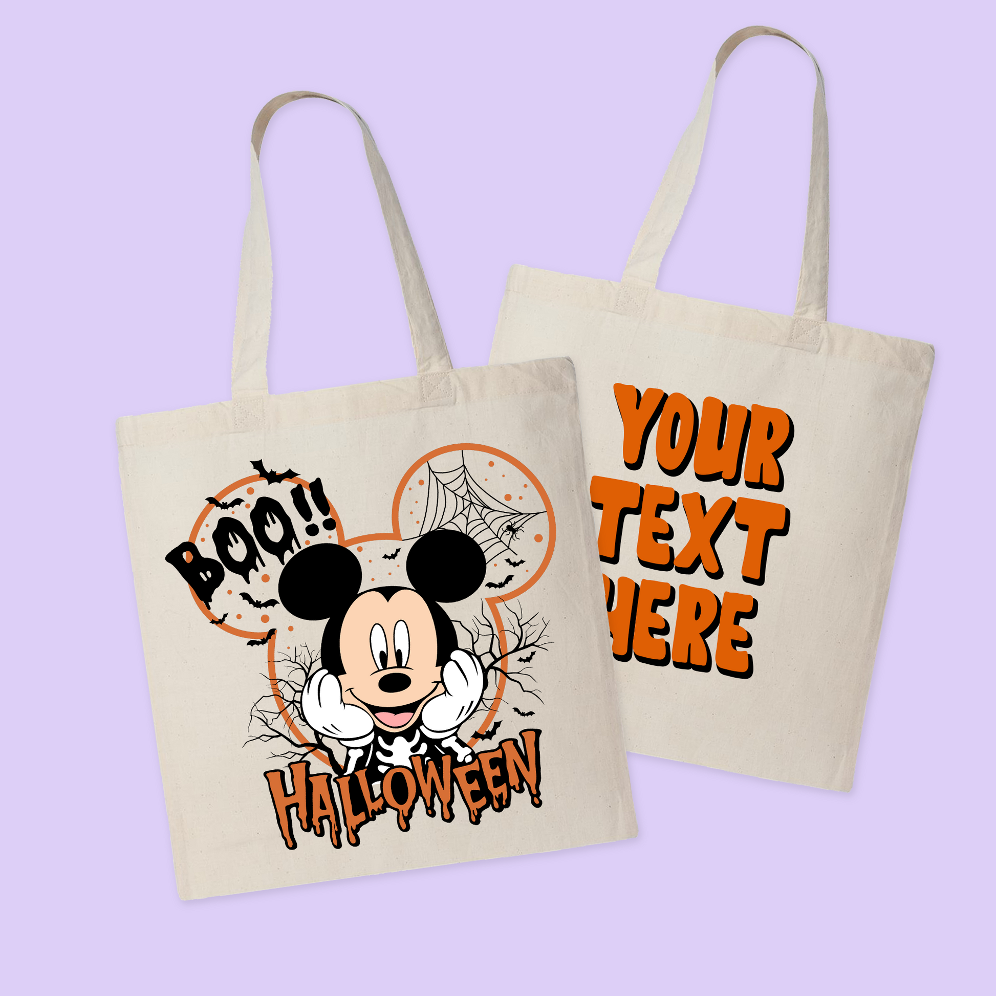 Disney Personalized Halloween Tote Bag - Two Crafty Gays