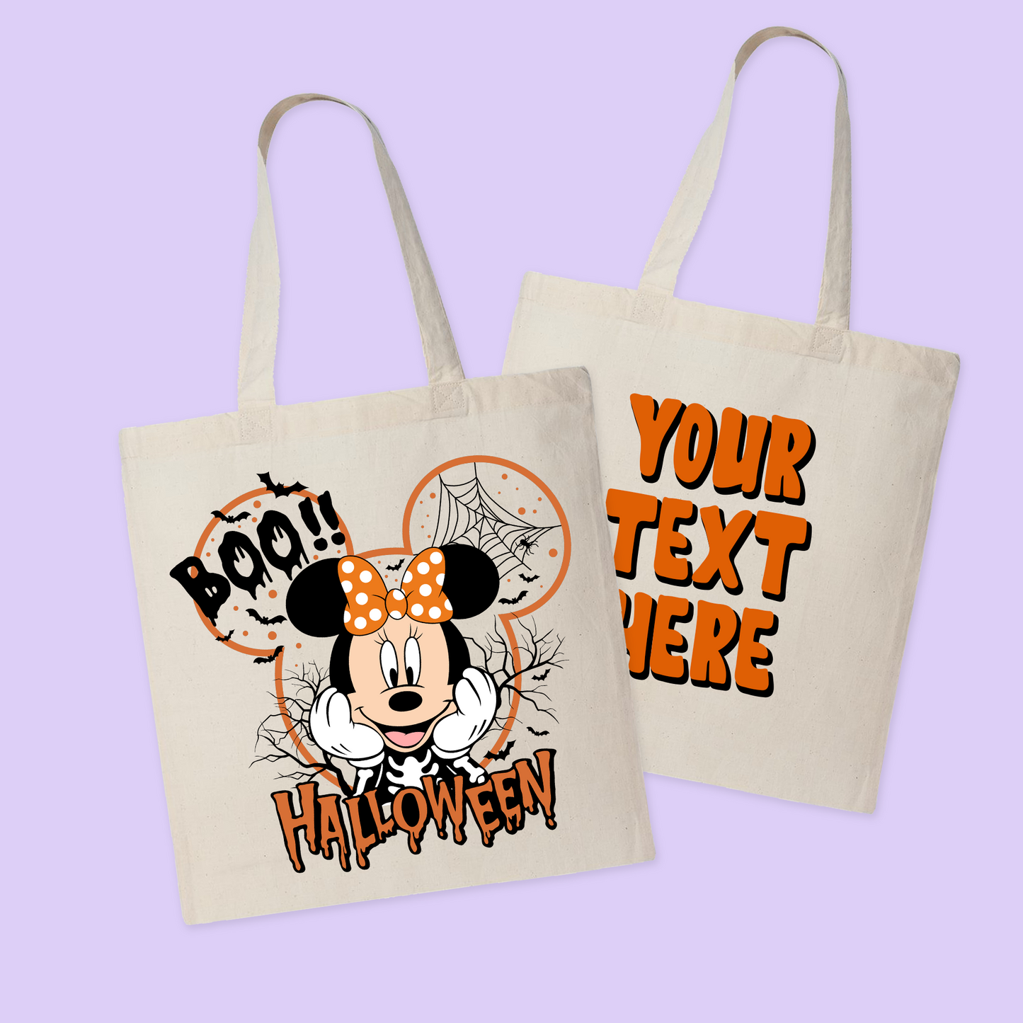 Disney Personalized Halloween Tote Bag - Two Crafty Gays