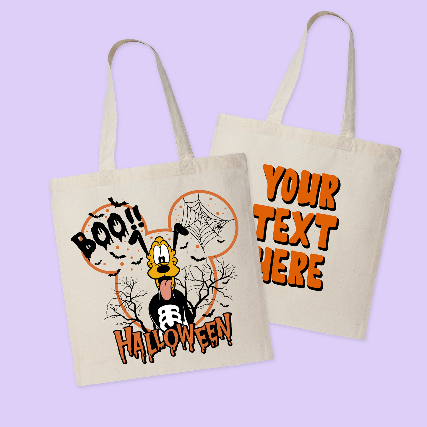 Disney Personalized Halloween Tote Bag - Two Crafty Gays