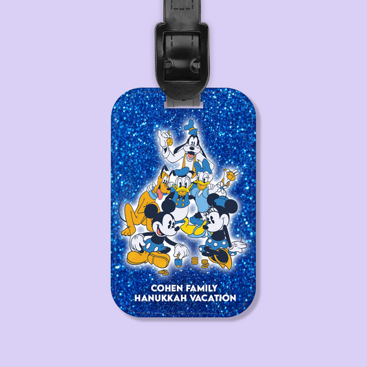 Disney Personalized Hanukkah Luggage Tag - Two Crafty Gays