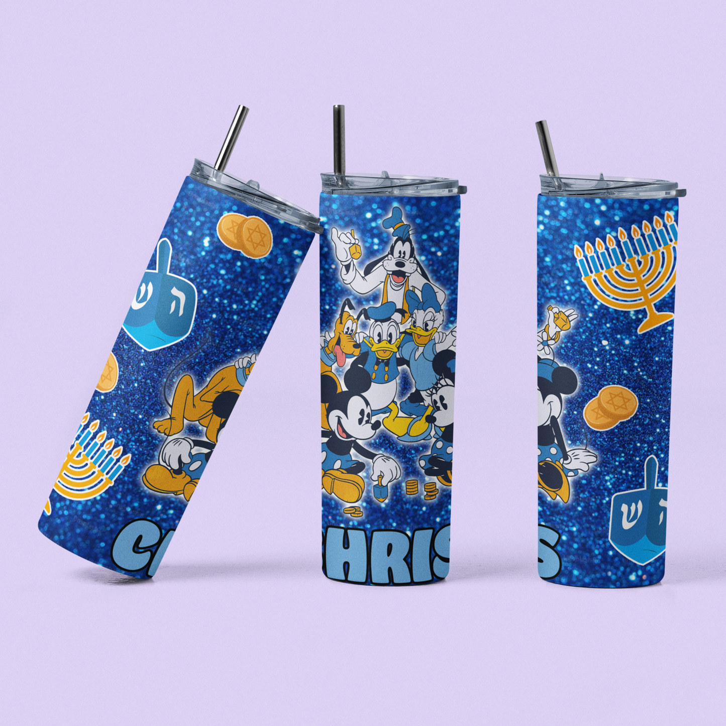 Disney Hanukkah Personalized Tumbler - Fab 5 - Two Crafty Gays