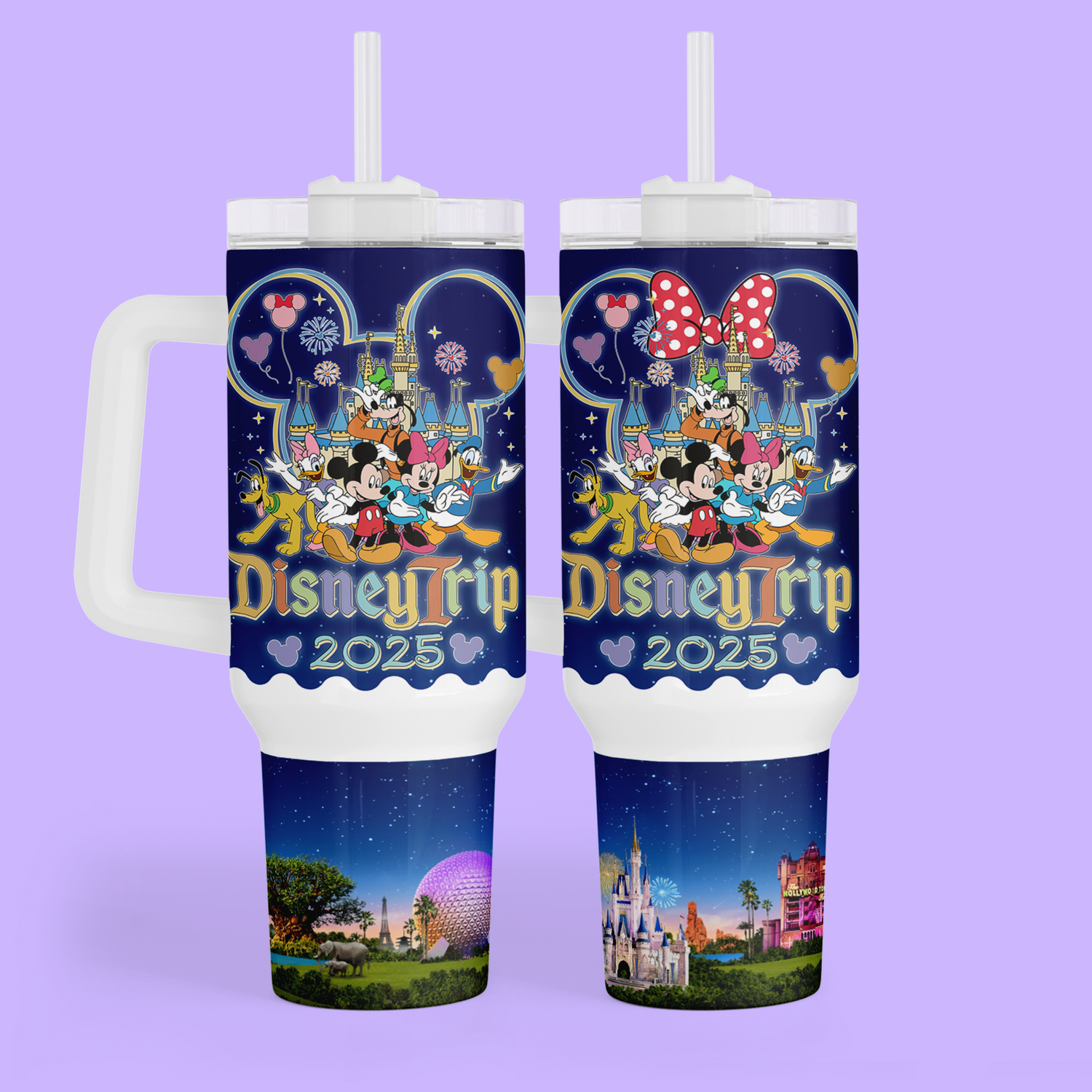 Disney Trip 40 oz Tumbler - 2025 - Two Crafty Gays