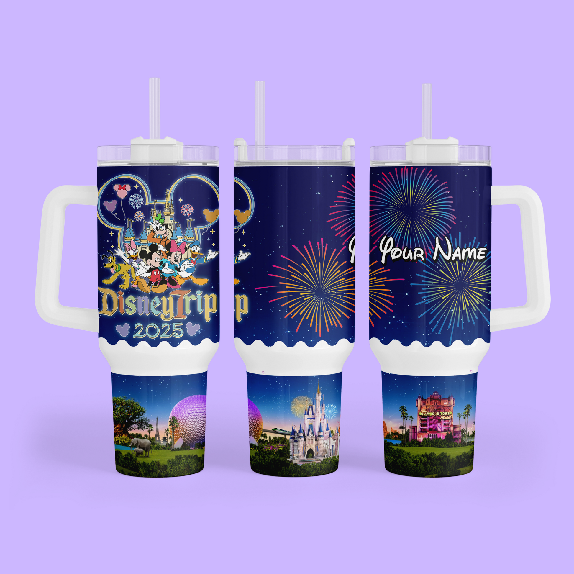 Disney Trip 40 oz Tumbler - 2025 - Two Crafty Gays