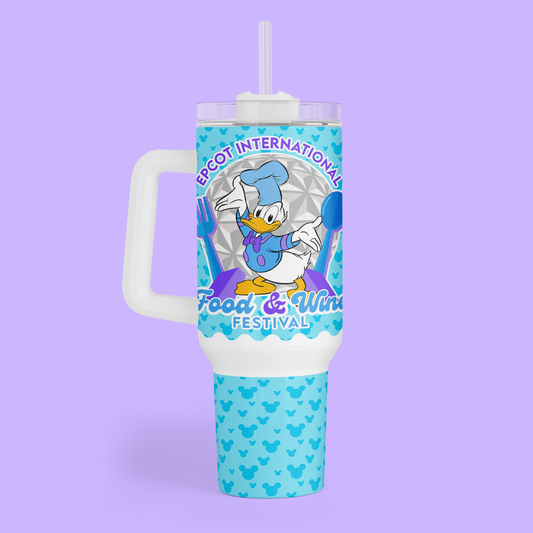 Disney Epcot 40 oz Tumbler - Food & Wine Festival - Two Crafty Gays