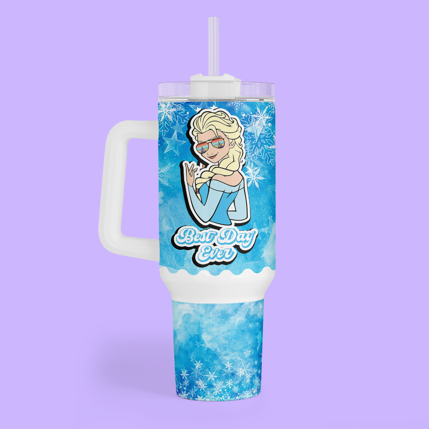 Disney Best Day Ever 40 oz Tumbler - Frozen - Two Crafty Gays