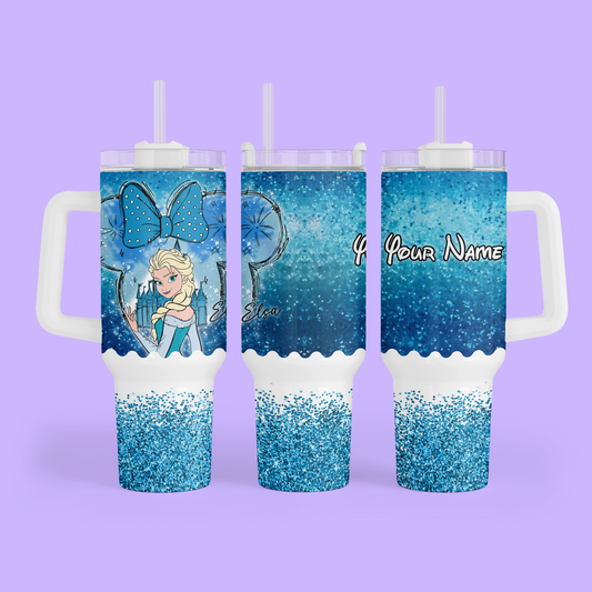 Disney Princess 40 oz Tumbler - Elsa - Two Crafty Gays