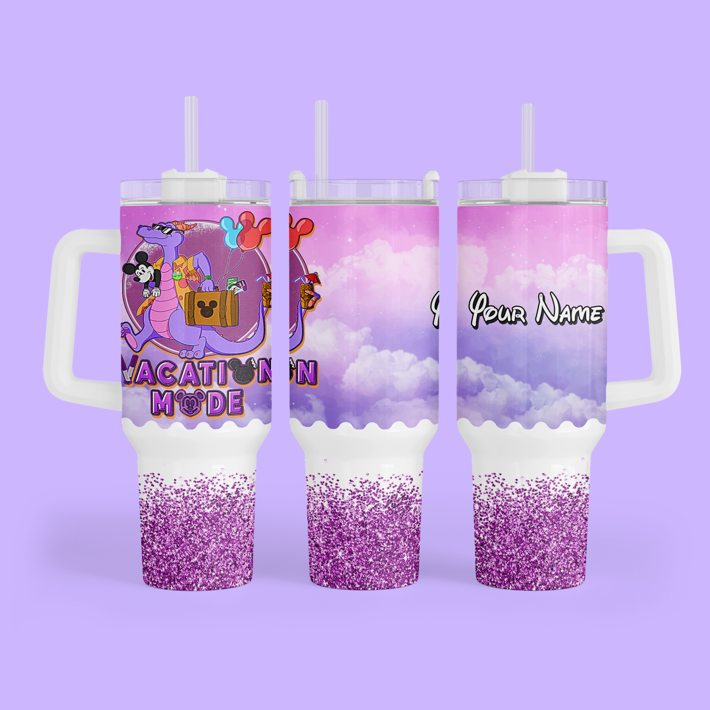 Disney Figment 40 oz Tumbler - Two Crafty Gays